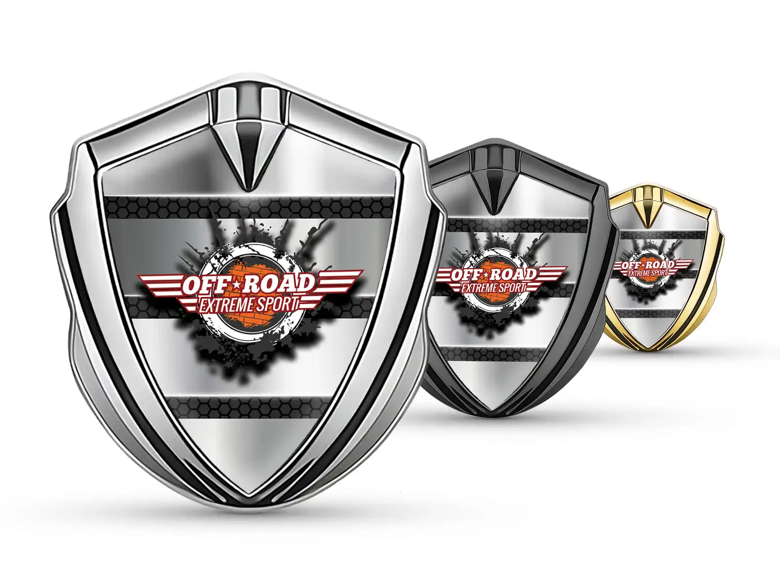 Metal Domed Emblem Durable Stylish Shape